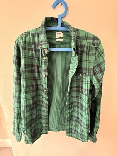 Zara camicia uomo verde - zara,