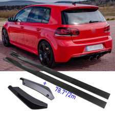 Protezione paraurti posteriore labbro + + minigonne laterali per Vw Golf VI 6 R R20 GTI R-Line
