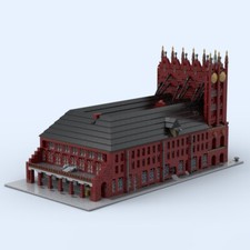 MOC Stralsund Municipio Personalizzato Architettura Gotica Famoso Punto di riferimento 7491 Mattoni