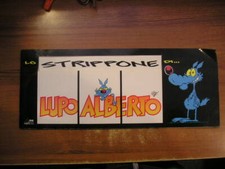LO STRIPPONE LUPO ALBERTO Malipiero 1991 striscia a fumetti gigante vintage 