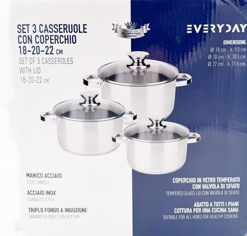 Bavaria set casseruole - set,