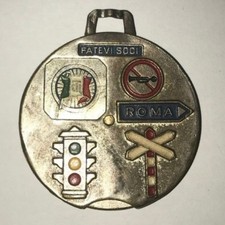 1653 - PORTAFORTUNA SAN CRISTOFORO AUTO SEGNALI STRADALI A ROTAZIONE RARO