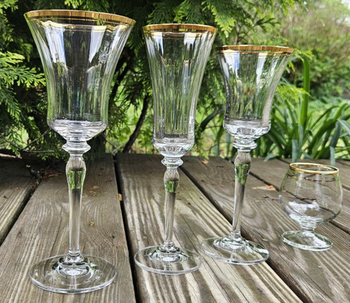 Bicchieri oro pezzi - oro, vintage