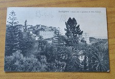 CARTOLINA BORDIGHERA PAESE ALTO E VILLA PALMIZI VIAGGIATA 1916 SUBALPINA HH