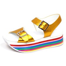 F2592 sandalo donna yellow