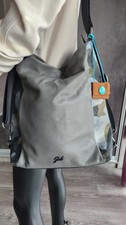 Gabs Tokyo Clarissa M vera pelle borsa zaino grigio/camouflage