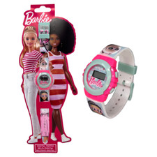 OROLOGIO DA POLSO DIGITALE BARBIE IN CONFEZIONE SAGOMATA - BB00009