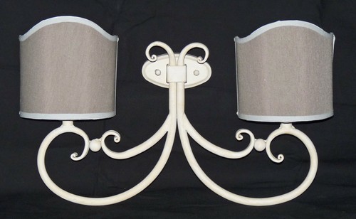 Lampada con luci shabby chic - con,