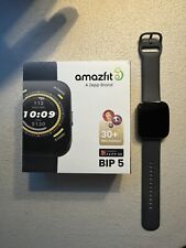 Amazfit Bip 5 38 mm Cassa Nera, Cinturino Soft Black in Silicone, Orologio...