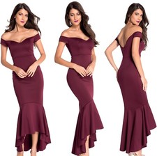 Abito lungo aperto Scollo coda