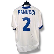 Maglia Panucci N° 2 Italia Away Autografata con Foto Prova 1999 - 2000 XL