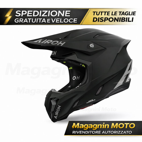 Airoh twist black matt casco - 3,