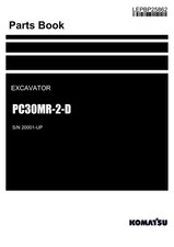 Komatsu PC30MR-2-D Manuale catalogo ricambi escavatore SN 20001-UP