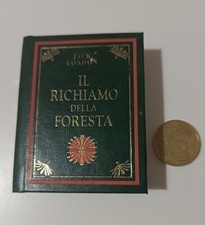 RARO Mini Libro Richiamo della Foresta Libreria In Miniatura Collezione Peruzzo