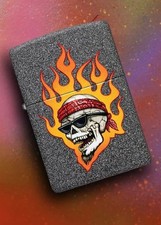 ZIPPO ★ FLAMING SKULL by