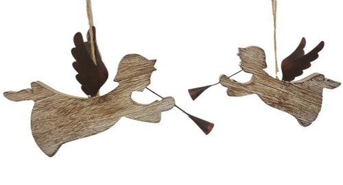 Angeli legno fatti a mano - 2,