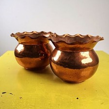 coppia di vasi in rame