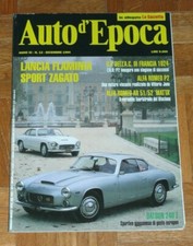 "AUTO D'EPOCA" N.12 Dicembre 1994 - Lancia Flaminia - Alfa Romeo (auto-moto)
