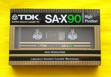 1x TDK SA-X 90 Cassetta Nastro 1982 + IMBALLO ORIGINALE + SIGILLATO + Made in Japan + #2