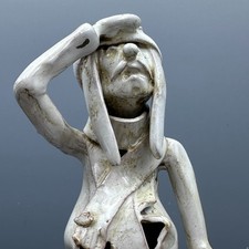 Scultura ceramica biplano