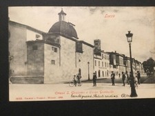 antica cartolina Lucca chiesa