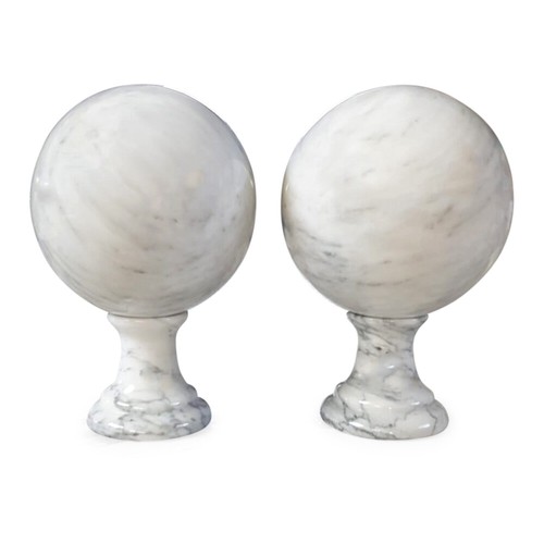 Coppia sfere marmo - di,