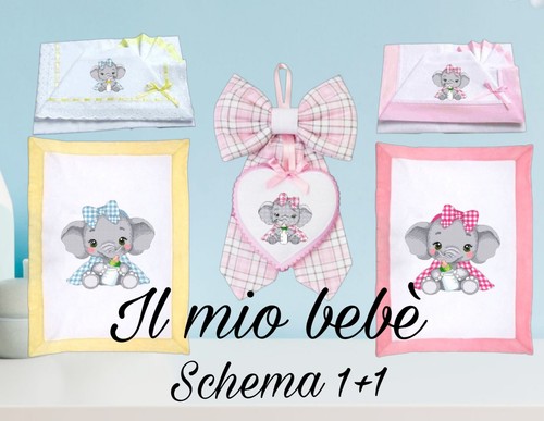 Schema punto croce - , elefantina