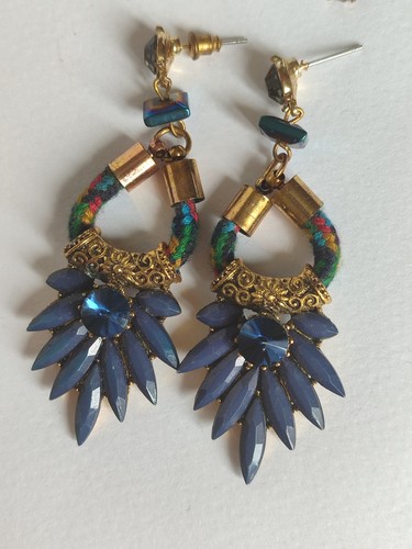 Orecchini donna pendenti blu - pendenti,