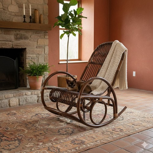Poltrona dondolo vintage - poltrona,