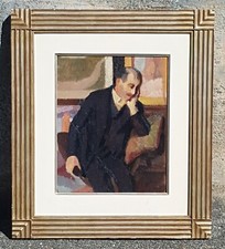 Gigi Chessa (Torino 1898-1935 )Figura seduta 1927, olio originale. Con autentica