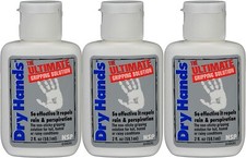 DRY HANDS 2 oz (confezione da 3) Sport Grip polvere liquida per pole dance, golf, tennis