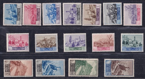 San marino 1949 paesaggi - san, 1949-50