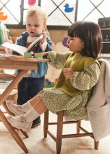 Mayoral Girls 2-Teile Kleid mit Weste 2913 NEU H/W 2025 Gr. 104/ 4 Y