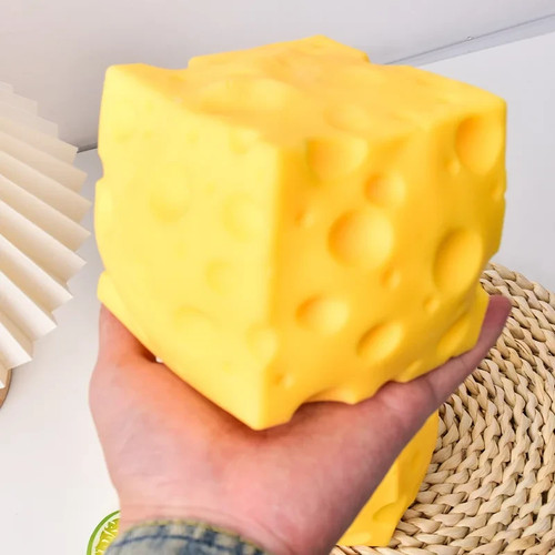 Cheese squishy stress ball - stress,