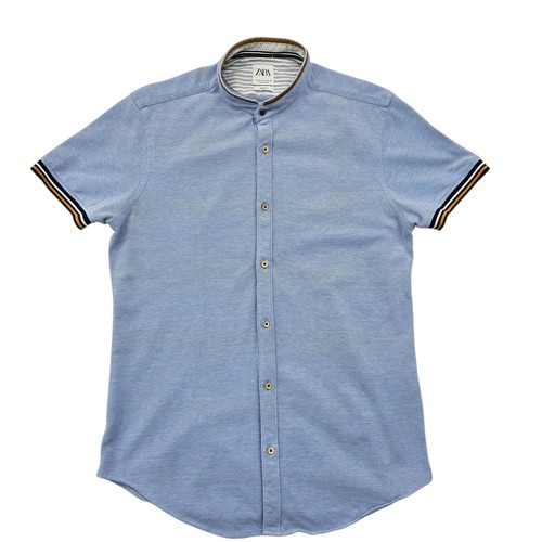 Camicia zara uomo blu chiaro - camicia,