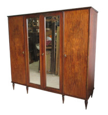 Armadio vintage quattro ante con specchio  - modernariato - anni 50 60