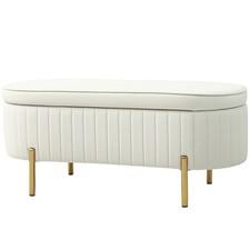 HOMCOM Panca Fondo Letto Ovale