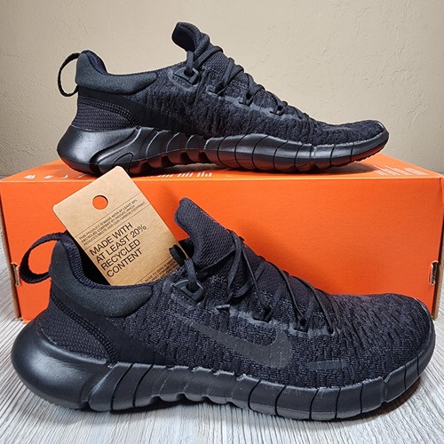 Nike free run triple - nike, black