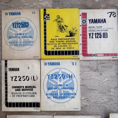Yamaha 125 250 manuale - yamaha, yz