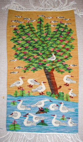 Arazzo tessuto mano - arazzo, albero