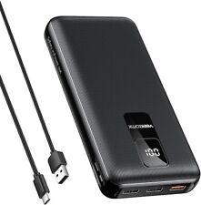 VEEKTOMX Power Bank 30000mAh: Caricatore Portatile PD 20W con 3 USB-A e USB-C