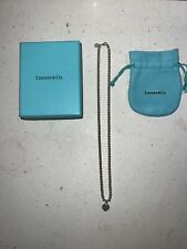 Collana Beads Con Ciondolo Cuore Smaltato  Tiffany Originale