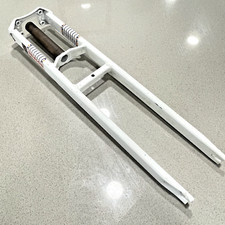 Forcella rigida filettata vecchia scuola BMX Trailsin Monty 20" bici trial vintage rara