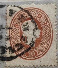 REGNO LOMBARDO VENETO 10 soldi bruno mattone su frammento