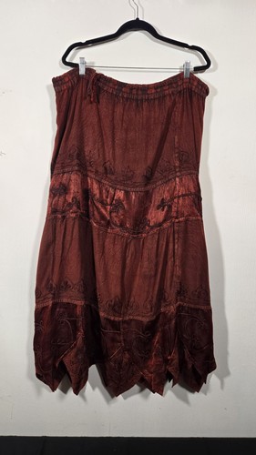 Gonna lunga boho - , ricamata