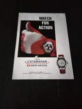 1995 CATAMARAN SWISS VINTAGE WATCH OROLOGIO AD PUBBLICITA