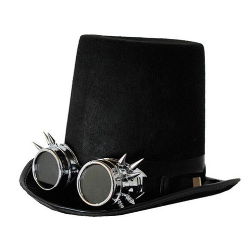 Cappello steampunk occhiali - e,