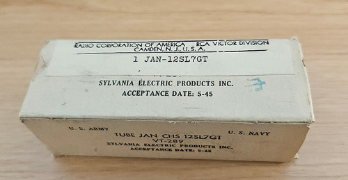 12sl7 sylvania jan chs - gt,