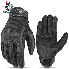 Guanti Moto Uomo Pelle Vintage