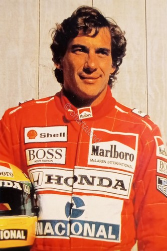 Cartolina sport ayrton senna - cartolina,